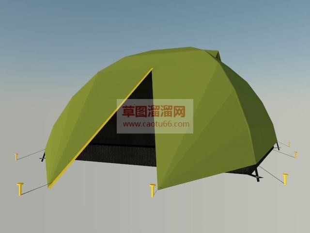 帐篷露营SU模型