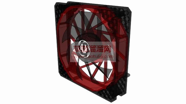 CPU电脑风扇SU模型