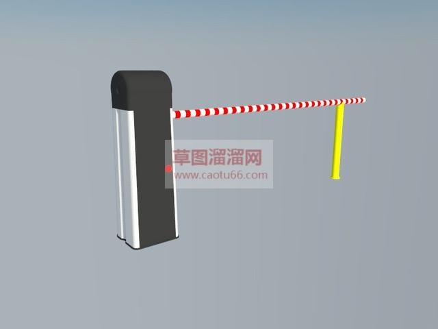 车牌识别道闸机SU模型