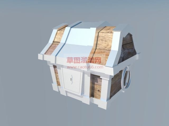 宝箱箱子SU模型