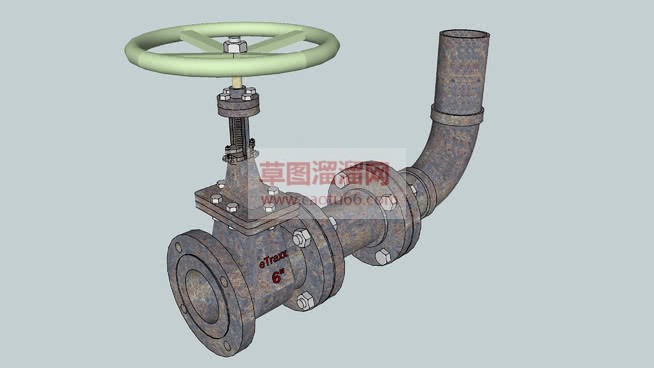 水阀开关SU模型