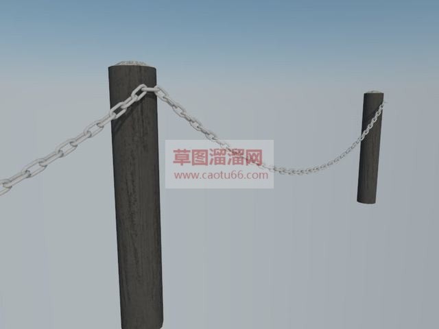 铁链护栏SU模型