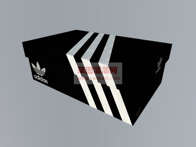 艾迪达斯鞋盒SU模型