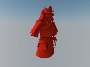 古代日本武术服SU模型