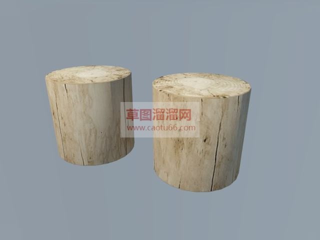 木桩木头柱SU模型