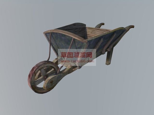 农家独轮车农具SU模型