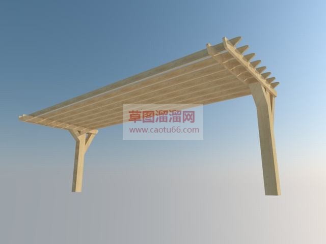 防腐花架SU模型