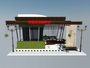 咖啡店咖啡馆SU模型