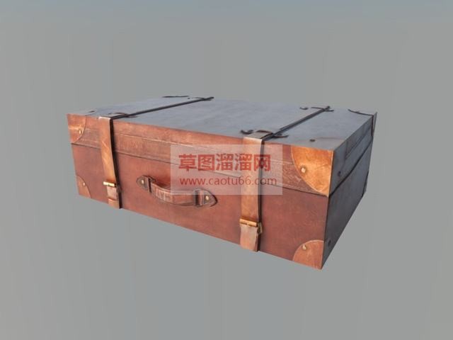 皮箱箱子SU模型