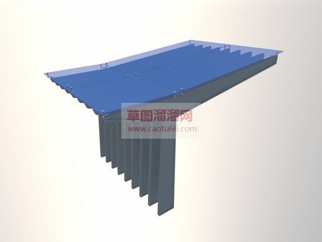 挡雨棚SU模型