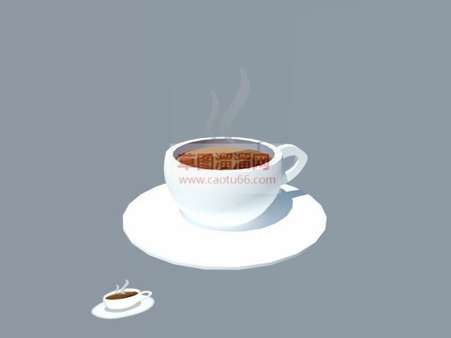 一杯咖啡SU模型