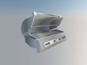 烧烤机电烤箱SU模型