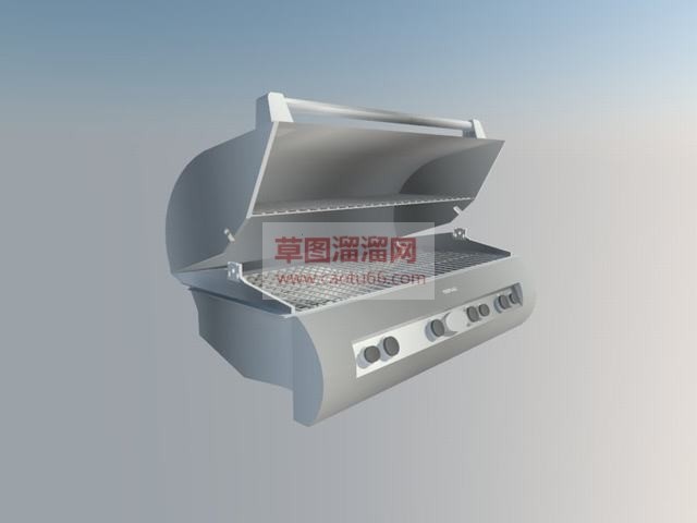 烧烤机电烤箱SU模型