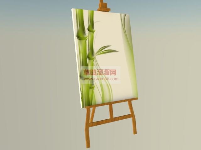 画板画架SU模型
