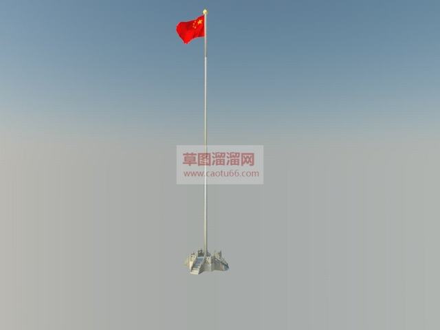 中国国旗五星红旗SU模型