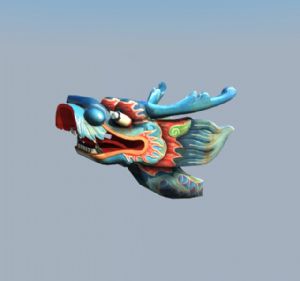 龙舟头SU模型