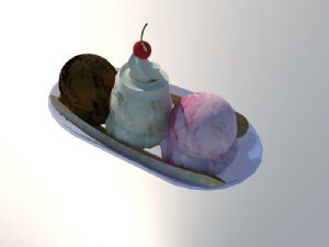 冰淇淋冰激凌SU模型