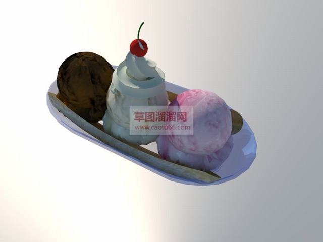 冰淇淋冰激凌SU模型