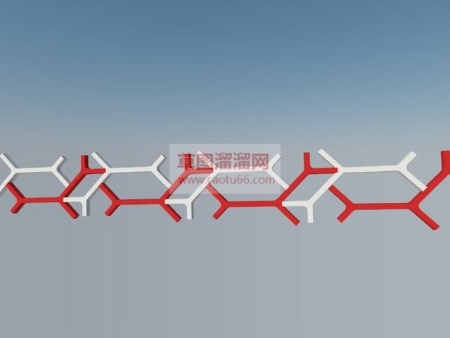 创意栏杆护栏SU模型
