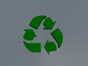 环保标志SU模型