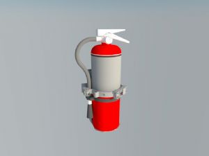 灭火器消防器材SU模型