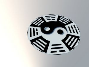 太极八卦阴阳SU模型
