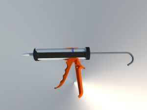 玻璃胶枪SU模型