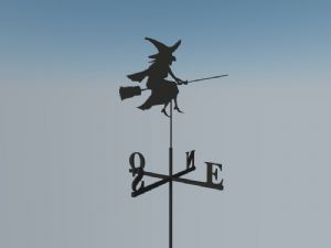 巫婆风向标SU模型 免费sketchup模型下载