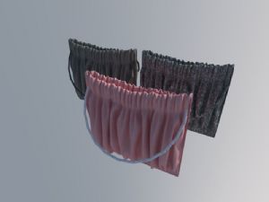 束口袋袋子SU模型