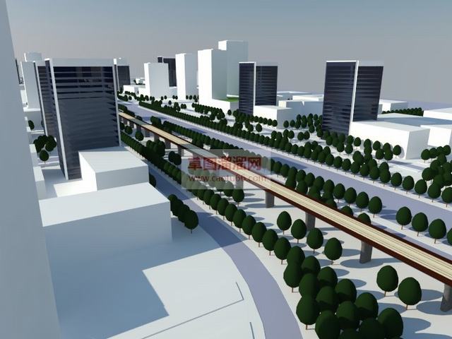 城市规划城市SU模型