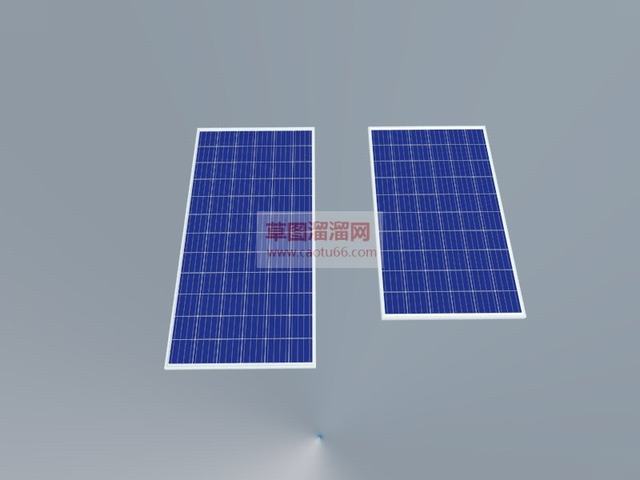 太阳能板SU模型
