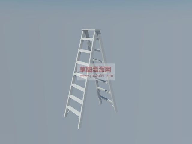 长铝梯梯子三角梯子SU模型