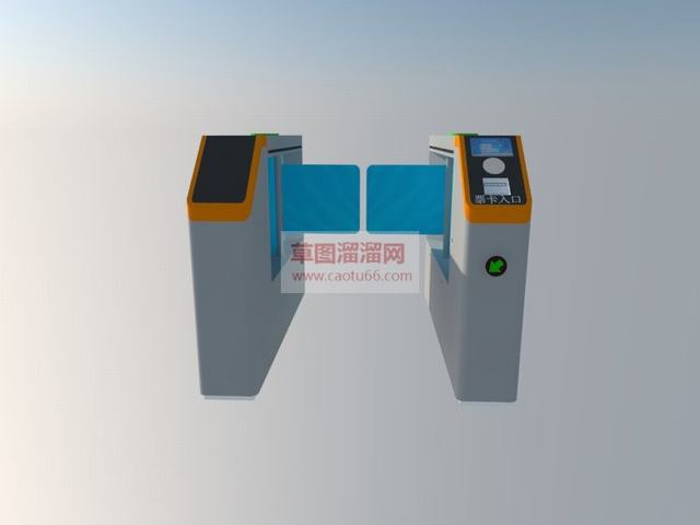 速通门闸机道闸SU模型
