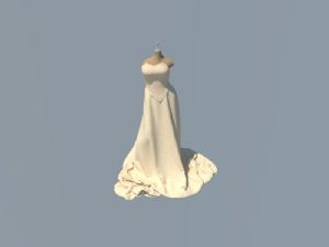 结婚婚纱礼服SU模型 免费sketchup模型下载
