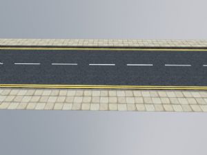 街边道路马路公路SU模型