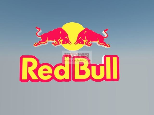 红牛LOGO标志SU模型