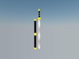 宝剑武术剑装饰剑SU模型