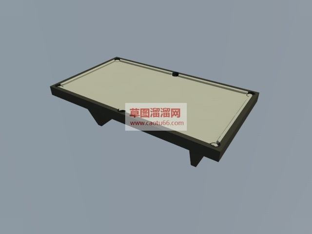 台球桌桌球SU模型