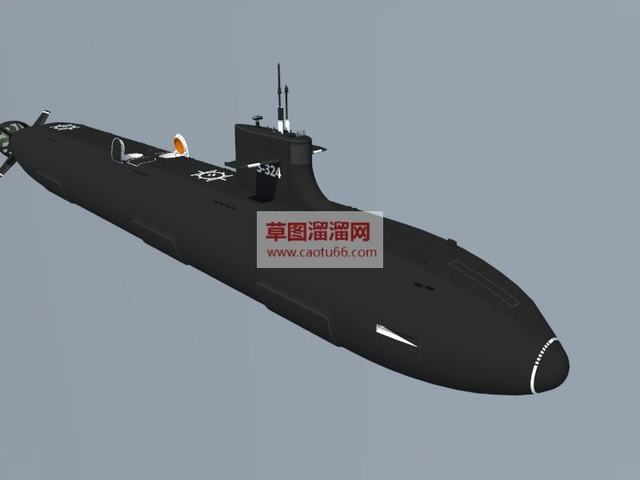 核动力潜艇潜水艇SU模型