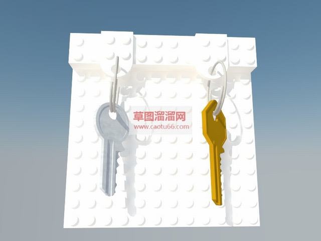 钥匙锁匙SU模型
