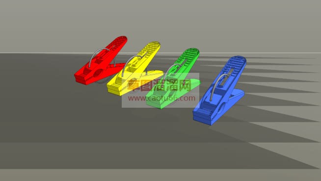 塑料夹子SU模型