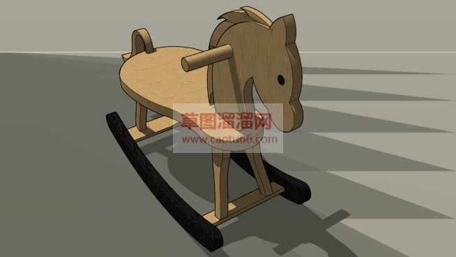 儿童玩具木马SU模型