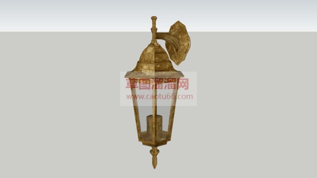 欧式壁灯装饰SU模型