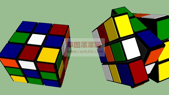 多面体魔方SU模型