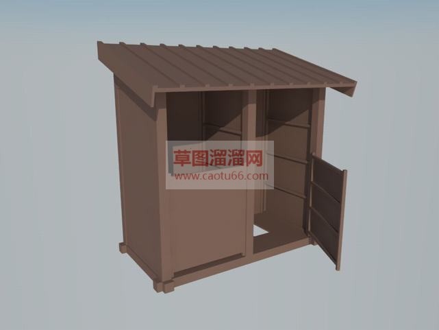 古代上茅房的SU模型