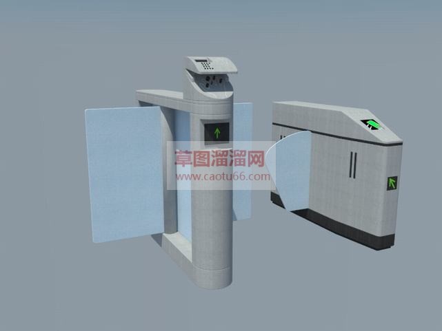 道闸+闸机+SU模型