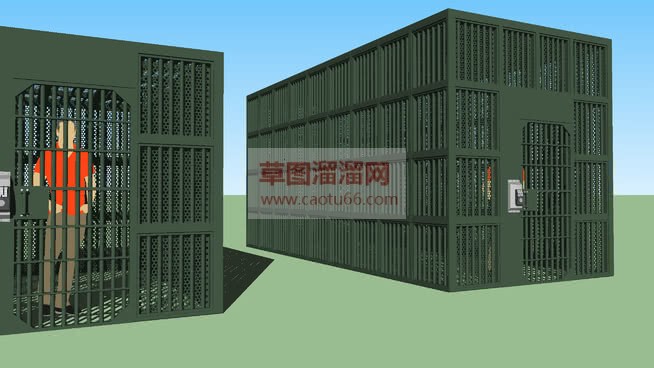 集装箱笼子监SU模型
