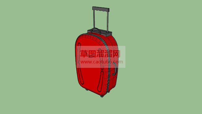手提箱+行李SU模型