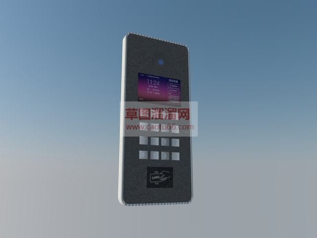可视门铃门禁SU模型
