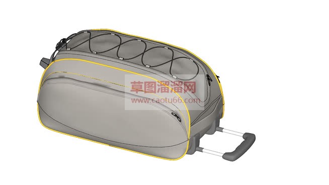 手拉旅行箱免SU模型